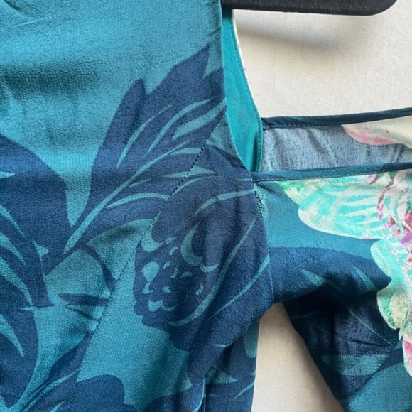Maeve Anthropologie Ella Cold Shoulder Flowy Floral Dress sz 8 - Picture 11 of 11